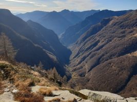 Val Garèd mit trockenen Buchenwäldern