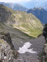 N-seitiger Abstieg von der Bocchetta d´Erbea