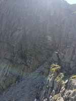 Rückblick Abstiegscouloir von der Bocchetta d´Erbea