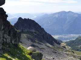 Zurück an der Sonne in der Bocchetta della Cima dell´Uomo