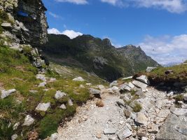 Bochete di Cazzann, wo in die E-Flanke gewechselt wird