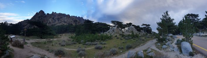 Ein windiger Morgen auf dem Col de Bavella