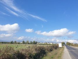 Die letzten 2 km bis zur Bushaltestelle in Aléria