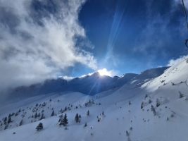 Sonnenaufgang hinter dem Brisen