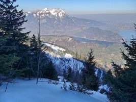 Pilatus über dem Alpnacher Becken