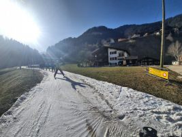 Ende Gelände bei der Mineralquelle in Adelboden-Oey