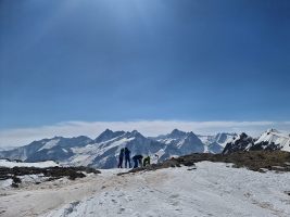 Rorspitzli, Flecki- und Stucklistock, Susten- und Gwächtenhorn; ganz rechts das nahe Bärenhorn