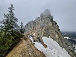 Blick zurück auf den Klettersteig [imgDir=NNW]