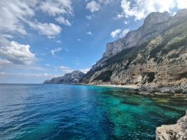 Besonders weit bin ich an jenem Tag nicht gekommen! Blick zurück zu Cala Goloritzè usw.