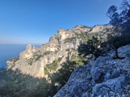 Blick zurück zum Bruncu d´Urele