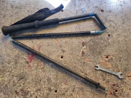 Spitze beidseitig auf 8mm Breite abgeflacht