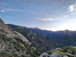 Erster Blick zum Monte Capanne