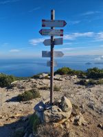 Rückseite des Wegweisers