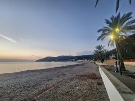 Ruhige "spiaggia" am frühen Morgen