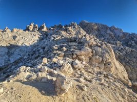 Einstieg zu Direttissima links hoch