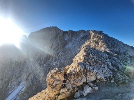 Die Nordkante über dem Calderonegletscher