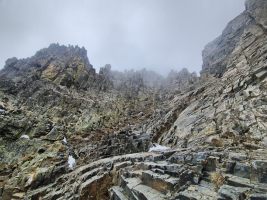 La Cheminée wird noch oben hin steiler