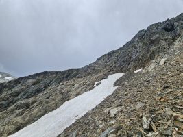 Abstieg am rechten Ende der Fluh