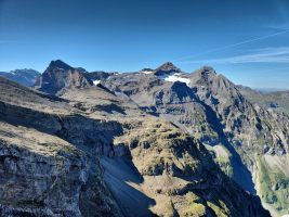 Chesselfirn mit Schneeauflage, sonst aber fast kein Neuschnee mehr