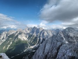 Rechts der Aufstieg zum Razor (morgen Nachmittag bzw. Abend...)