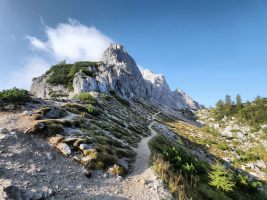 Die Nordseite der Mojstrovka