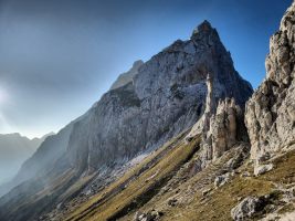 Eindrücklicher Abstieg in erstaunlich wildem Gelände