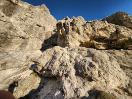 Hier geht es links hoch