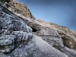 Aufstieg zum Razor vom Sattel