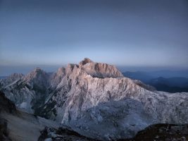Abendblick zur Skrlatica