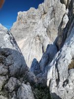 Der Aufstieg in die Scharte ist nicht sonderlich schwierig.