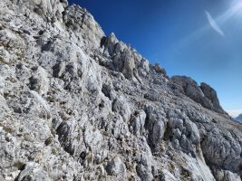 In einfacherem Terrain zur Schulter hoch