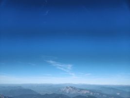 Links am Horizont der Grossglockner, mittig die Hochalmspitze