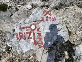 Offenbar ist der Aufstieg zum Križ gesperrt.