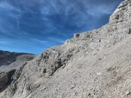 Rutschiger Abstieg zum Stenar-Sattel