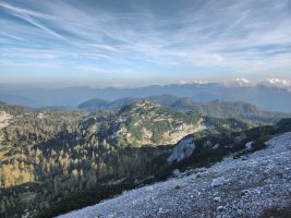 Unten der Waldgürtel