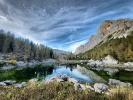 Über den Kamm rechts oben bin ich hergekommen