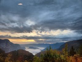 Sonnenaufgang vor dem Regen