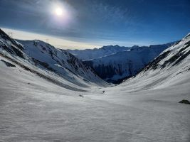 Perfekter Schneeteppich