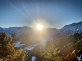 Wieder einmal ein Sonnenuntergang in den Bergen