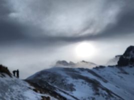 Sandsturm im Hohen Atlas der Zentralschweiz