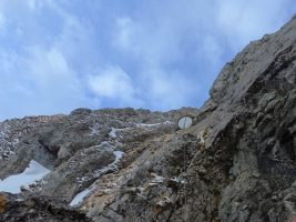 Südseitiger Aufstieg (scheinbar) schneefrei