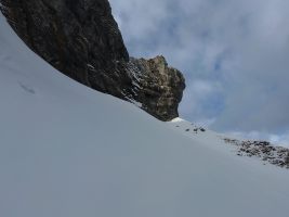 Rechts hoch kann direkt zur Galerie vom Kulm aufgestiegen werden