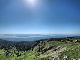 Blick von der Dôle in Richtung Süden