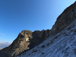 Piz Misaun, S-Flanke im Schatten