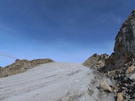 Das Eisfeld lässt sich gut ohne Steigeisen begehen