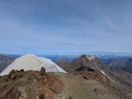 Firngipfel vor Laggin- und Fletschhorn