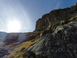 Steile Passage an der Zibelenflud